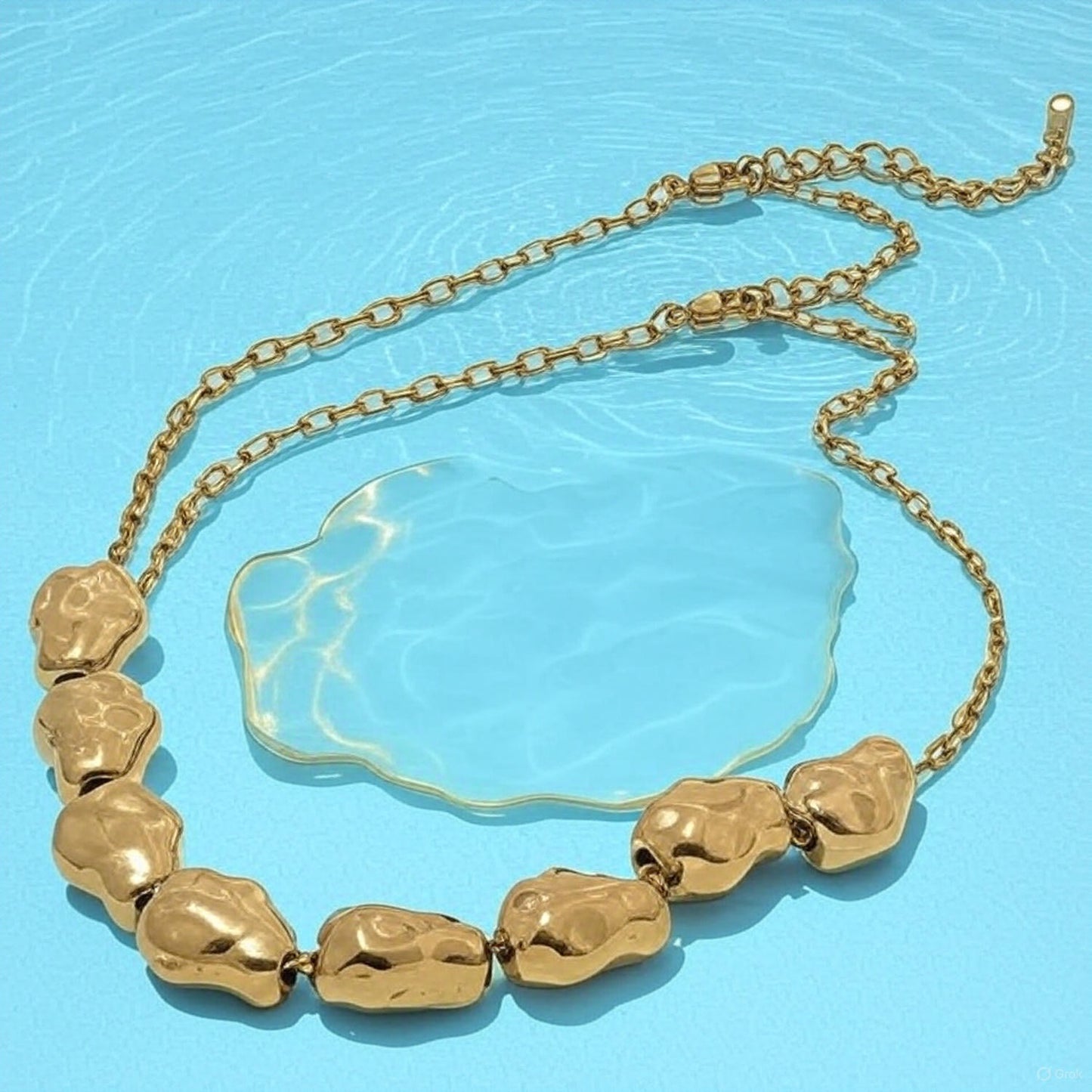 Golden Tide Nugget Necklace