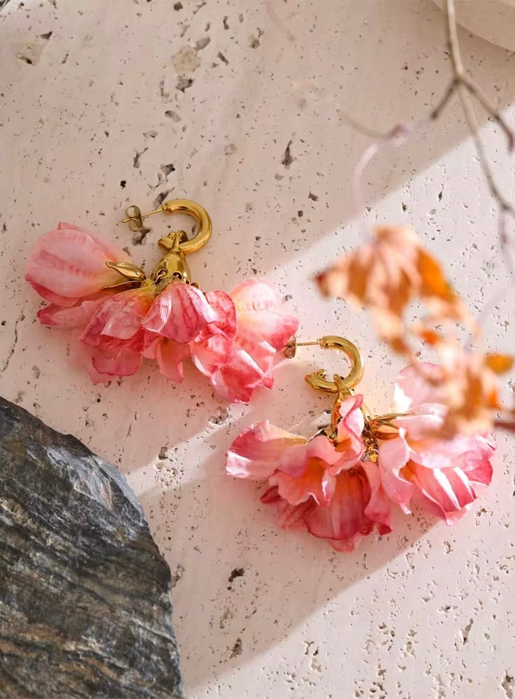 Floral Petal Earrings