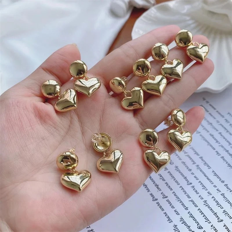 Ball Heart Earring