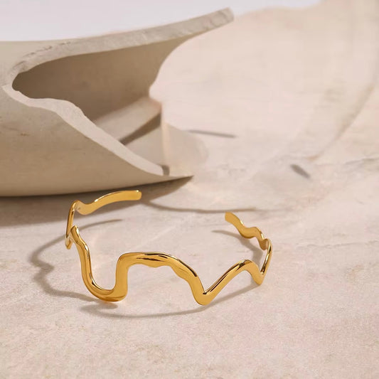 Malting Wave Cuff  Bangles