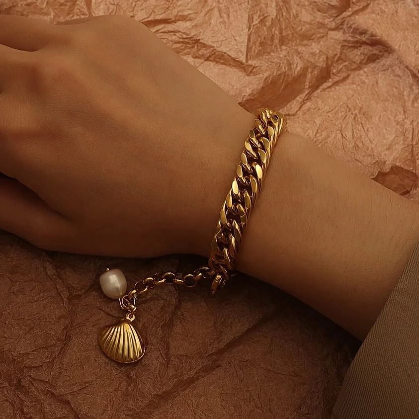Pearl Charm Bracelet