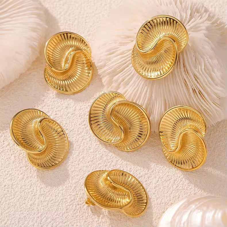 Spiral Chunky Earrings