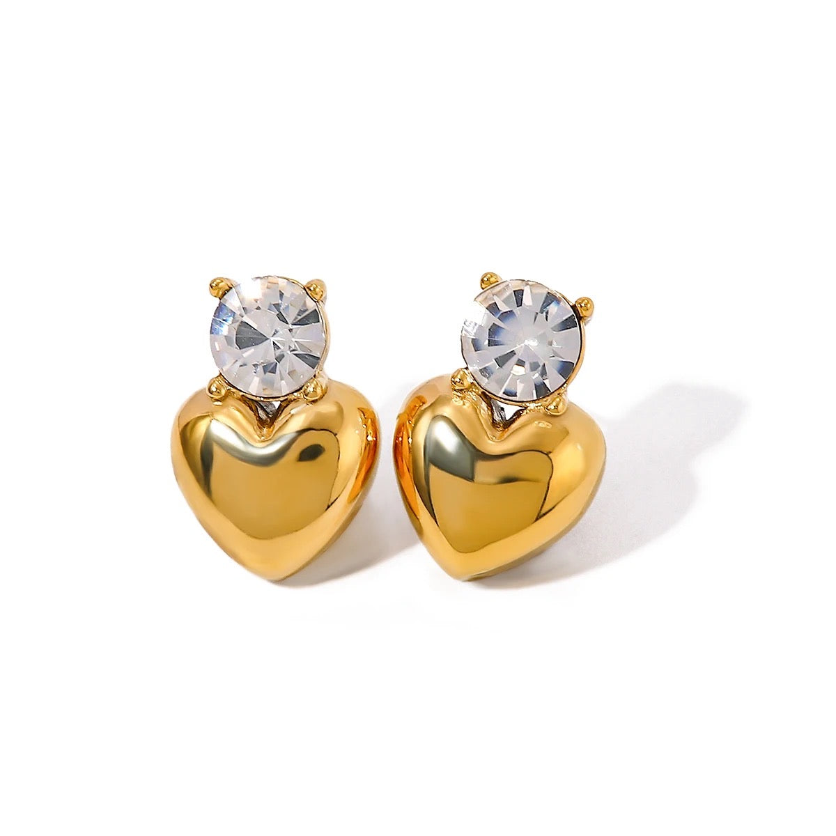 Dimand Heart Earring