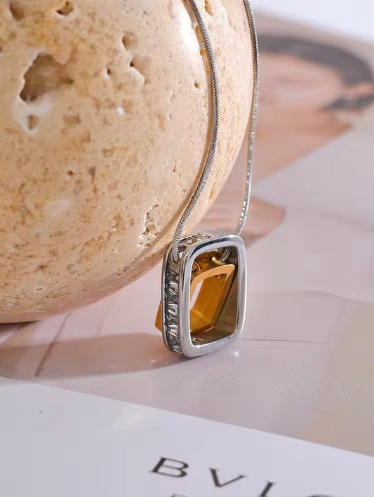 Silver and Gold Forever Necklace