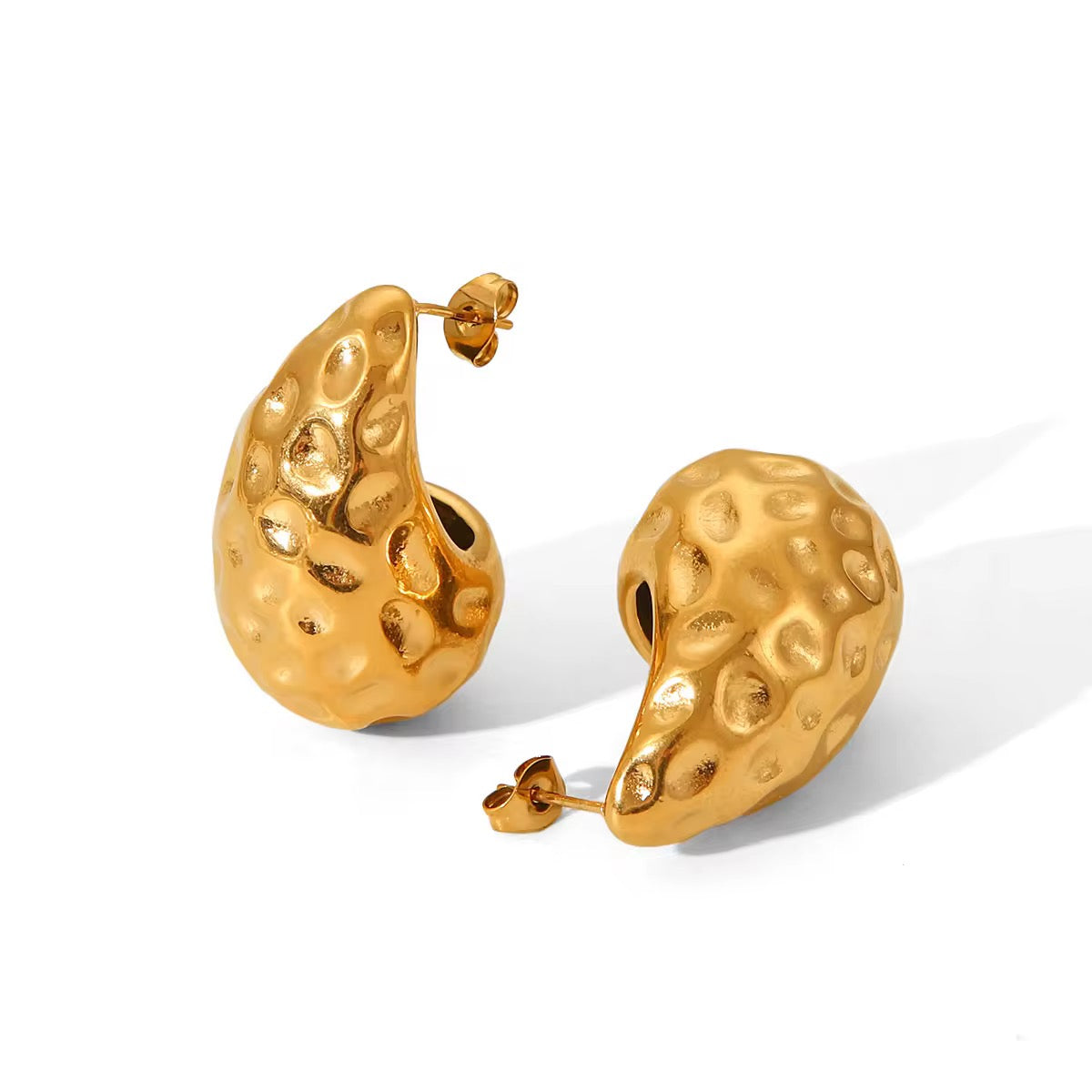 Hammer Chunky Drop Earrings
