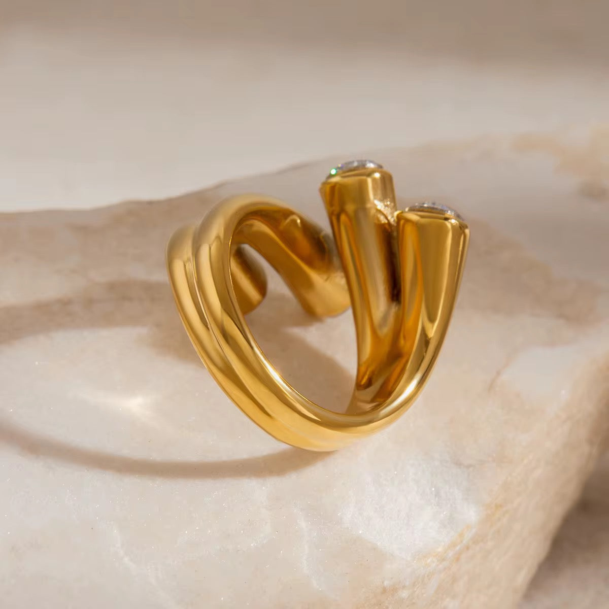 Golden Whisper Ring