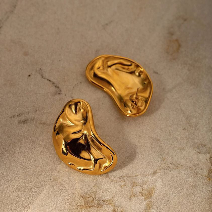 Bean Stud Earrings