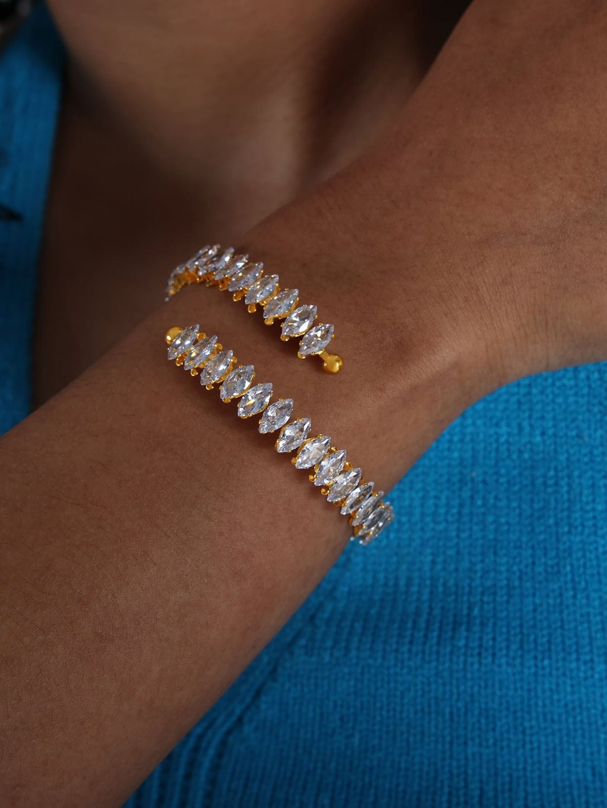 Vintage Rhinestone & Zirconia Bracelet
