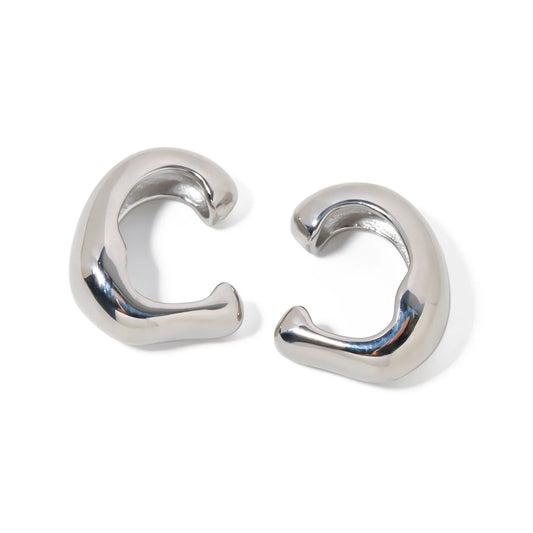 SILVER MINI CHUNKY EAR CUFF