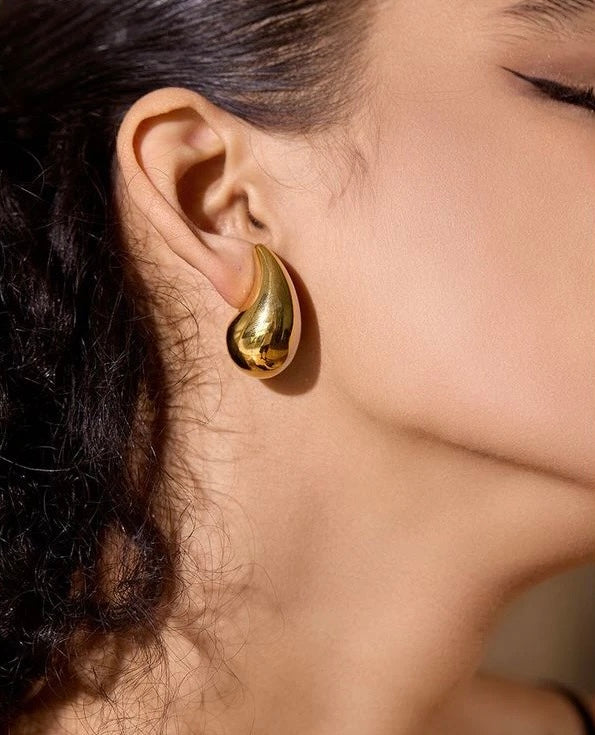 18kt Gold Plated Chunky Drop Earrings 💧