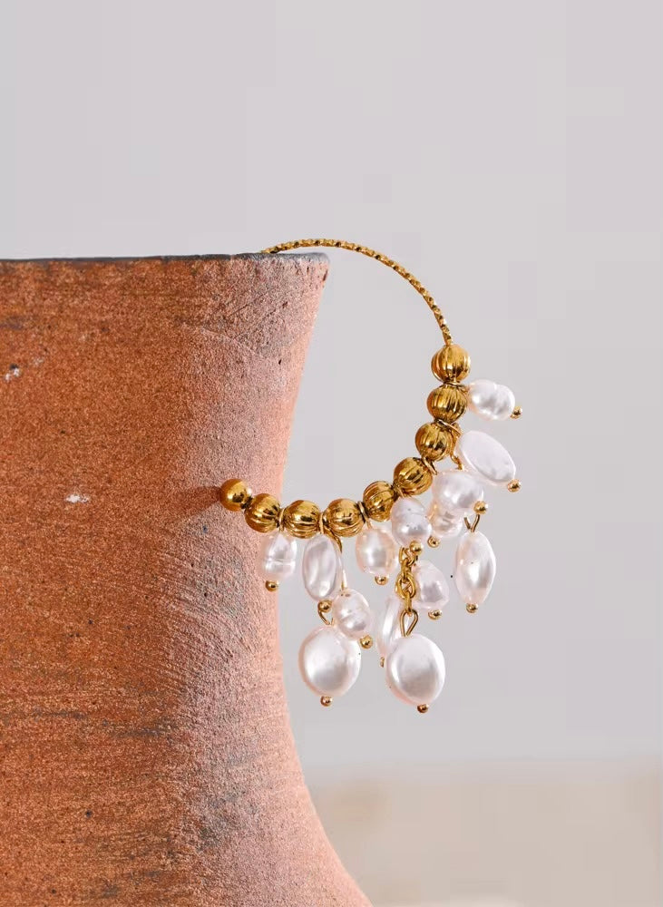 Pearl Tassel Earrings