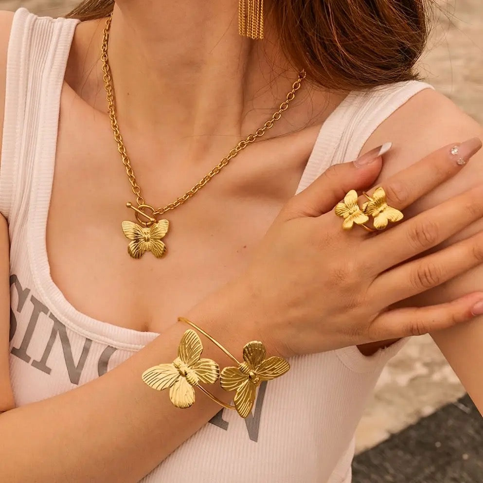 Dual Butterfly Bracelet