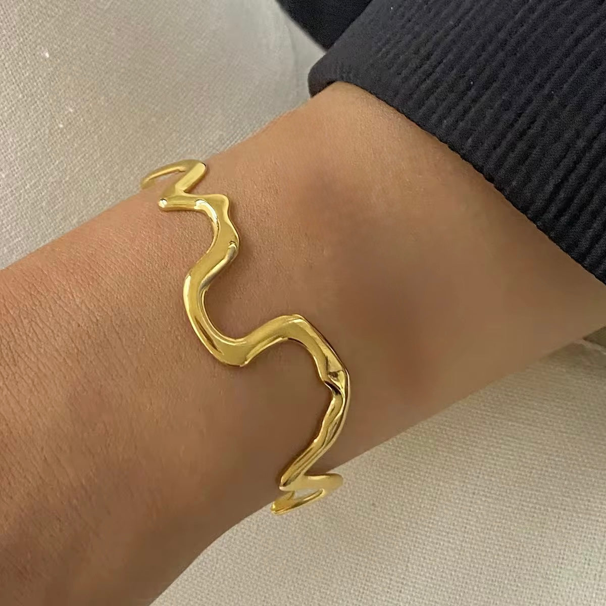 Malting Wave Cuff Bangles
