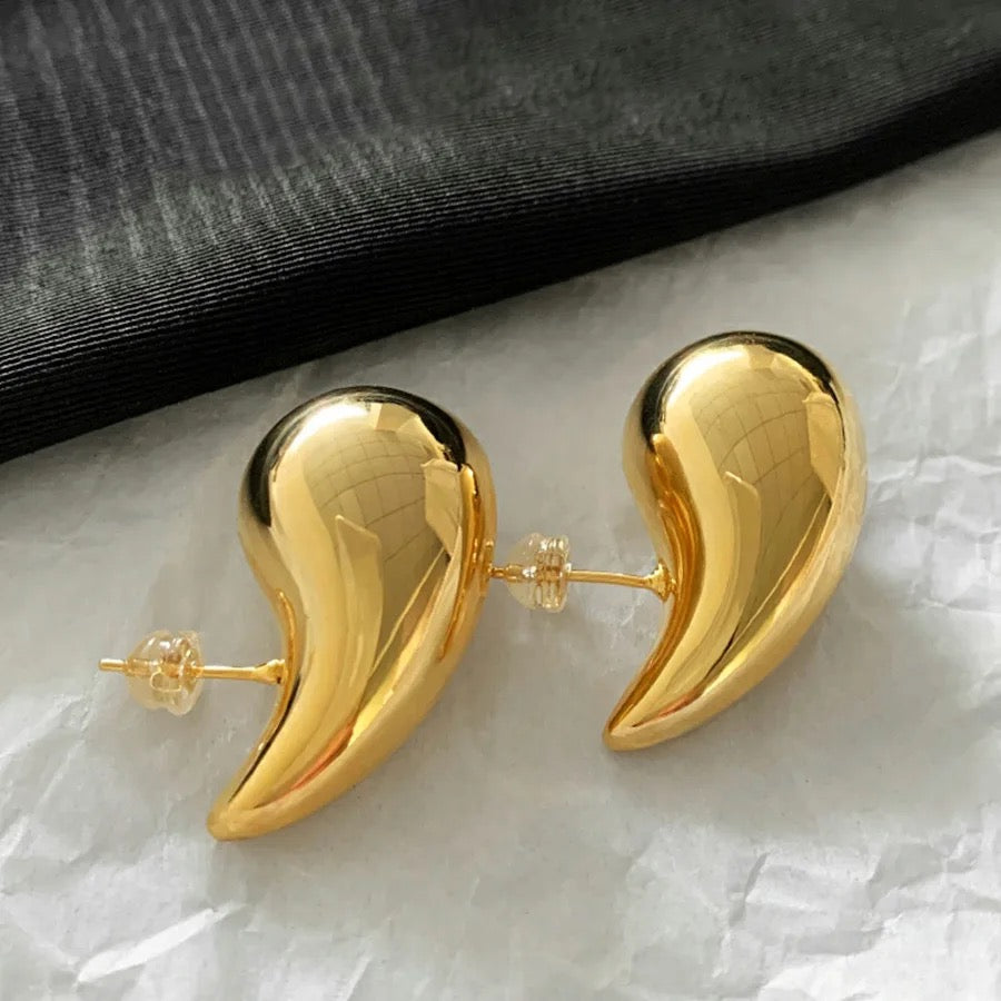 18kt Gold Plated Chunky Drop Earrings 💧