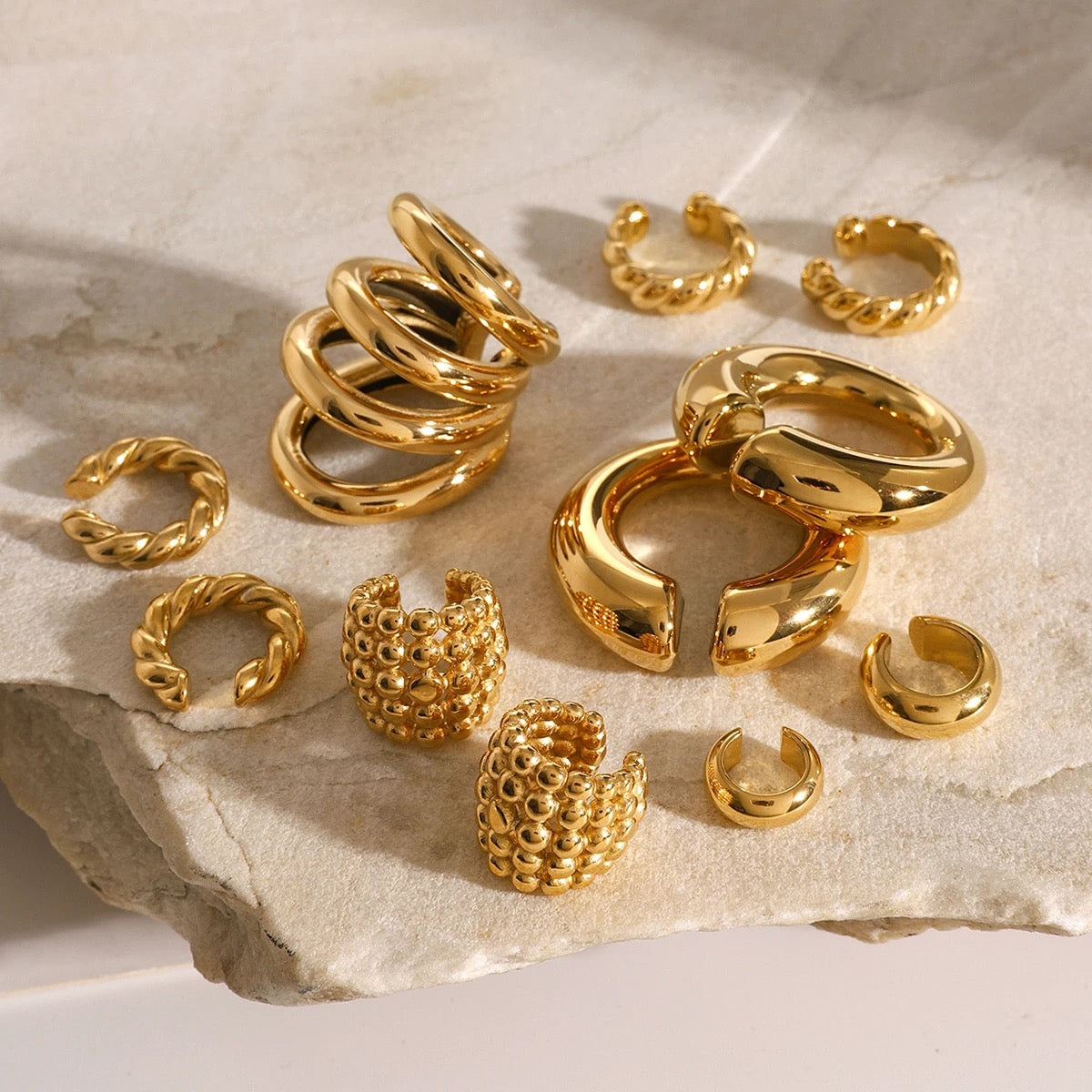 Twisted Gold Ear Cuff