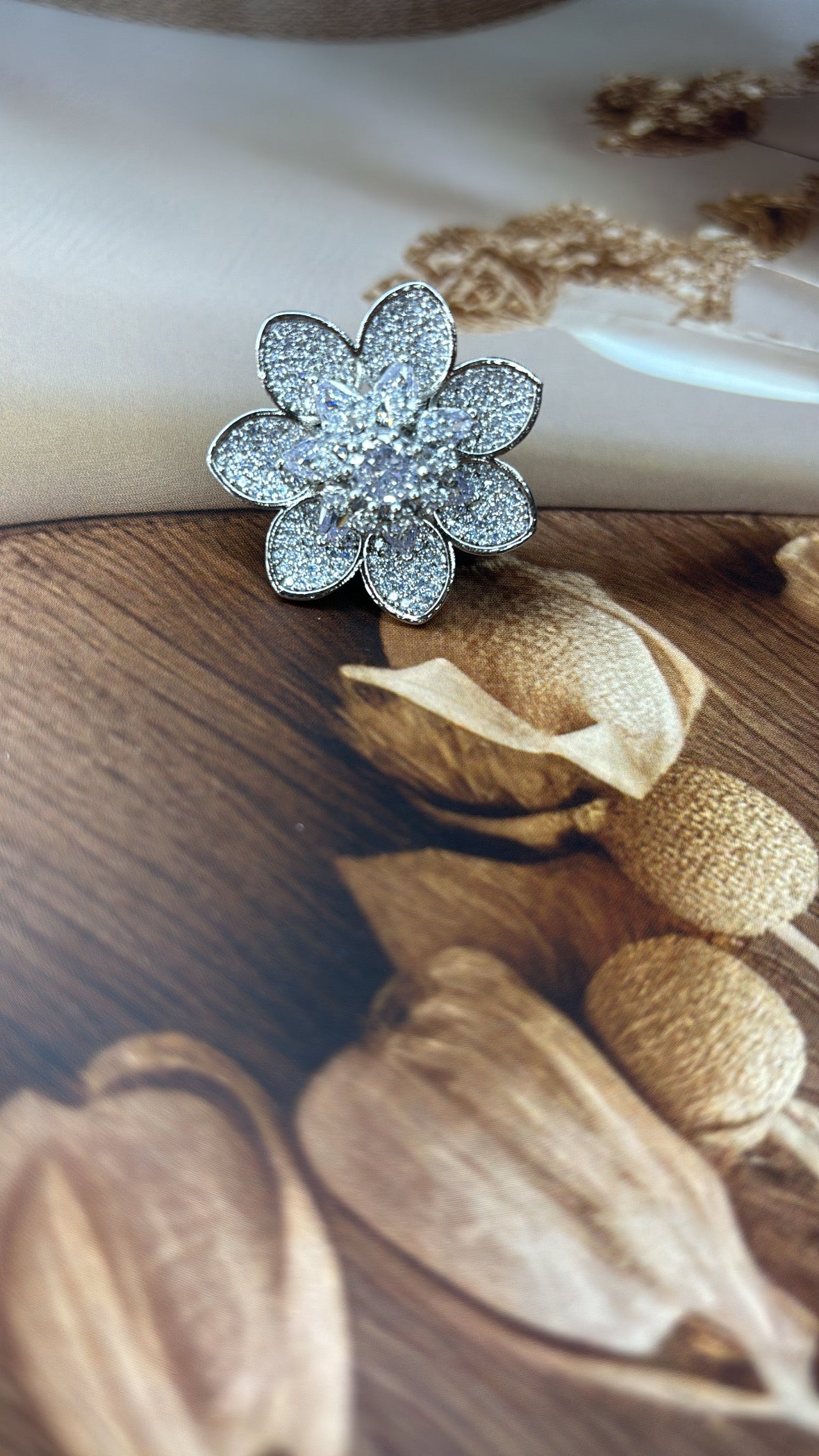 White Jasmine Diamond Ring