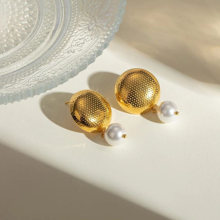 Litmus Textured Gold And White Pearl