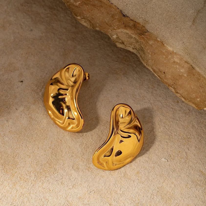 Bean Stud Earrings
