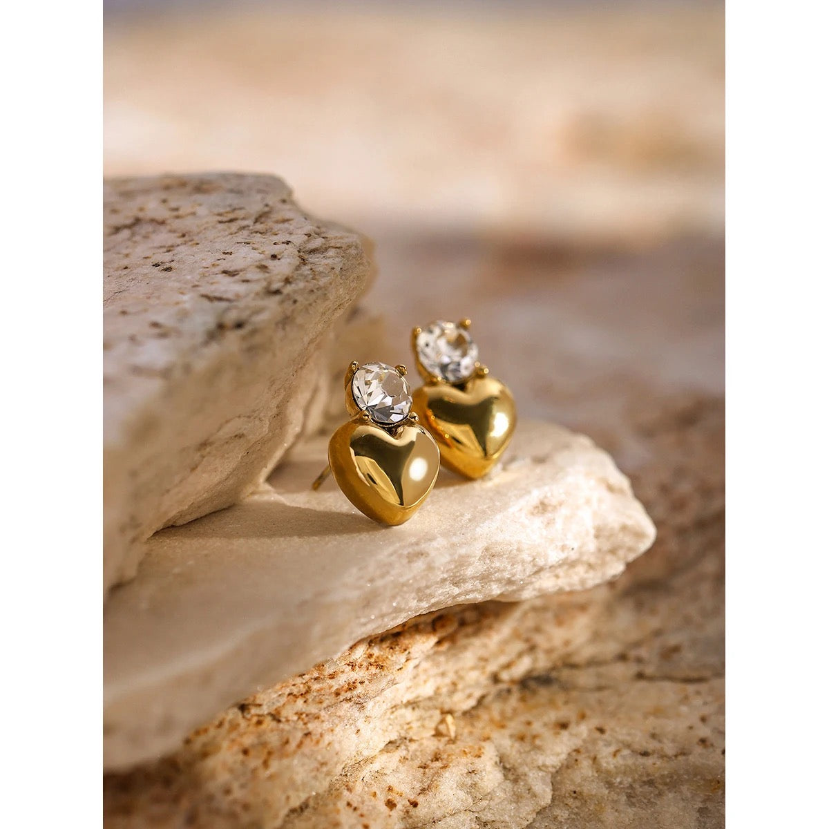 Dimand Heart Earring