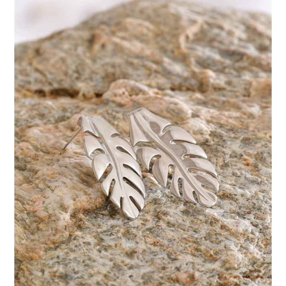 Silver leaf Earrings
