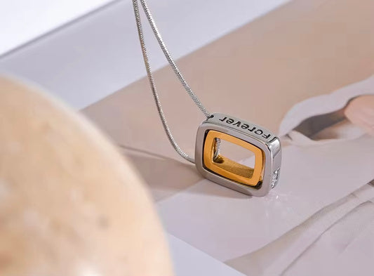 Silver and Gold Forever Necklace