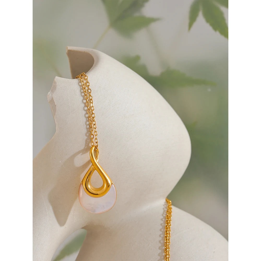 Stone water Drop Necklace
