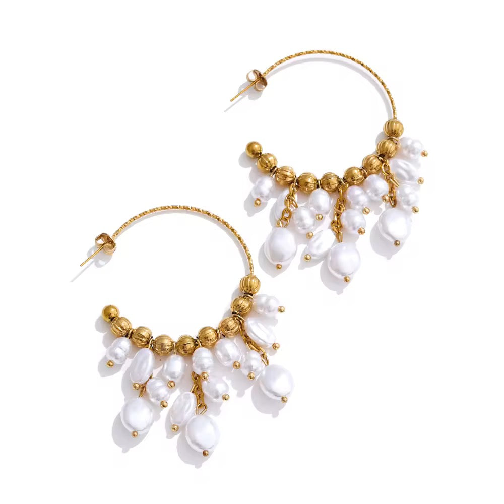 Pearl Tassel Earrings