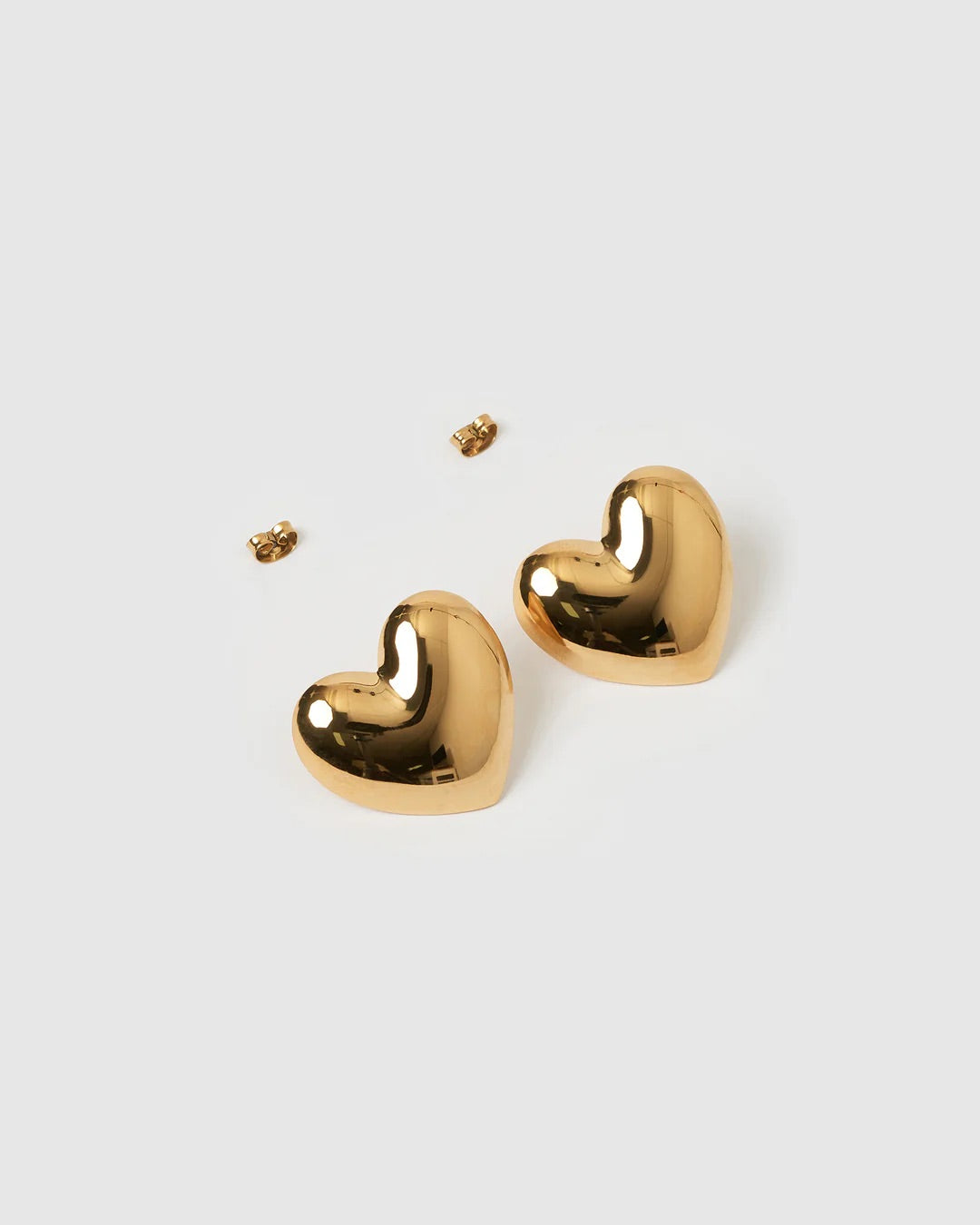 Big Heart Gold Studs