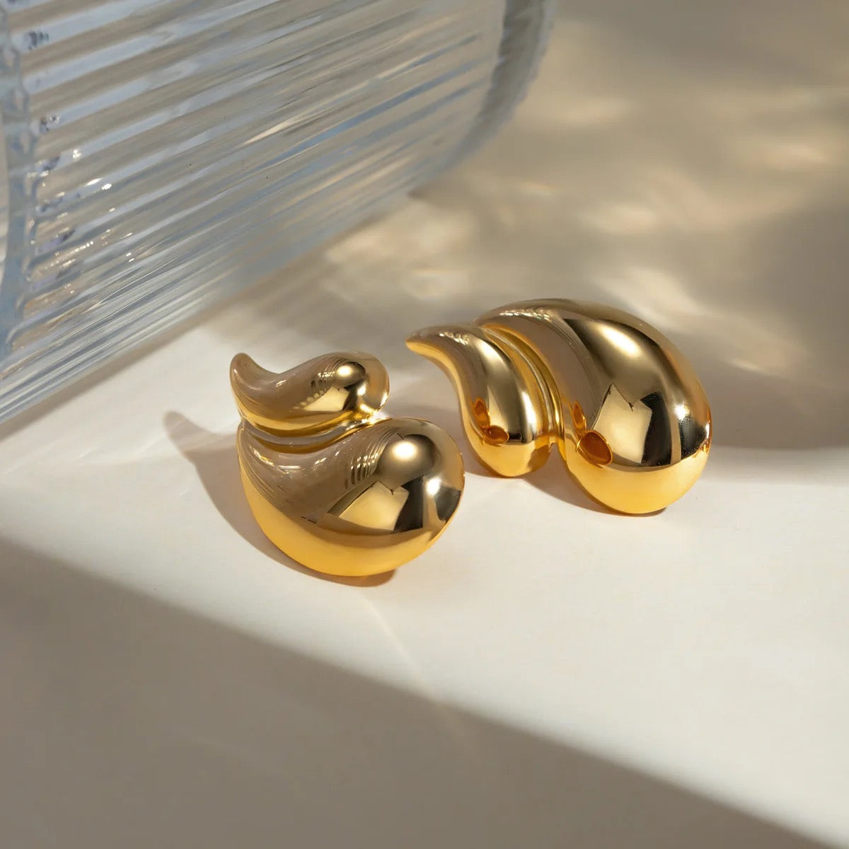 Dual chunky Vintage Drop Earrings