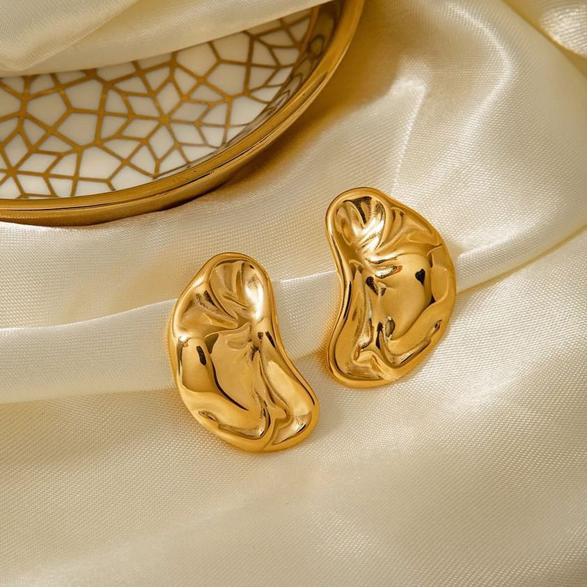 Bean Stud Earrings