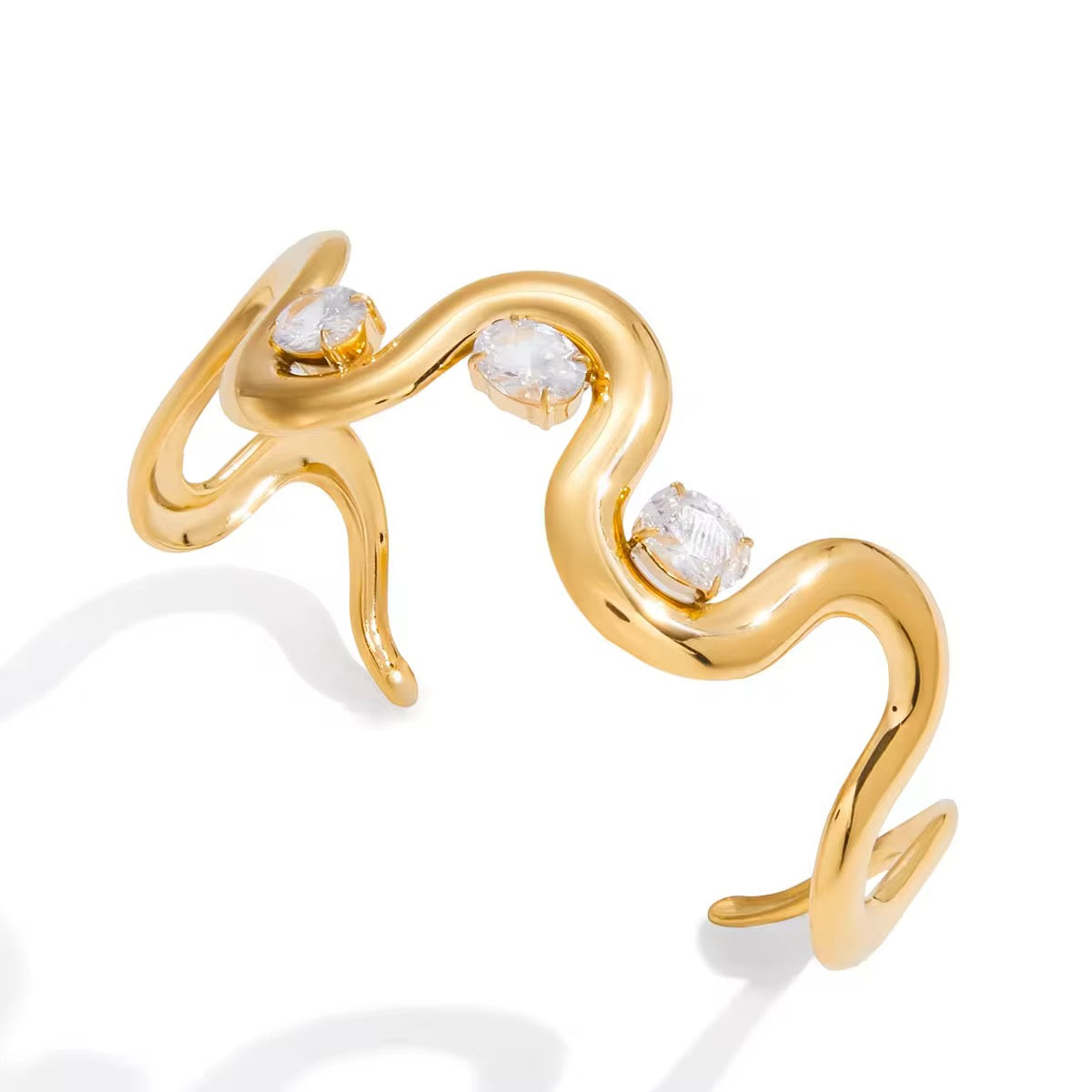 Pure Crystal Wave Bracelet