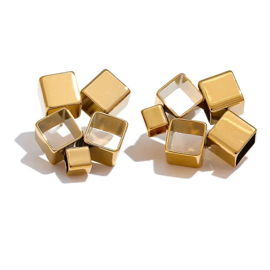 Geometric Stud Earring