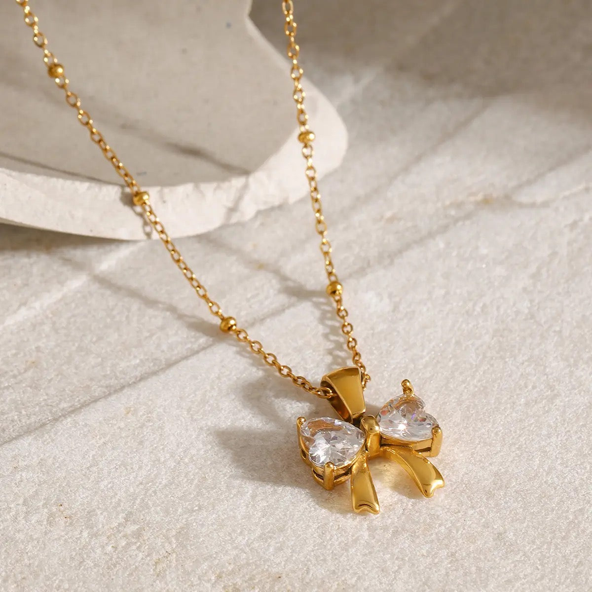 Crystal Knot Necklace