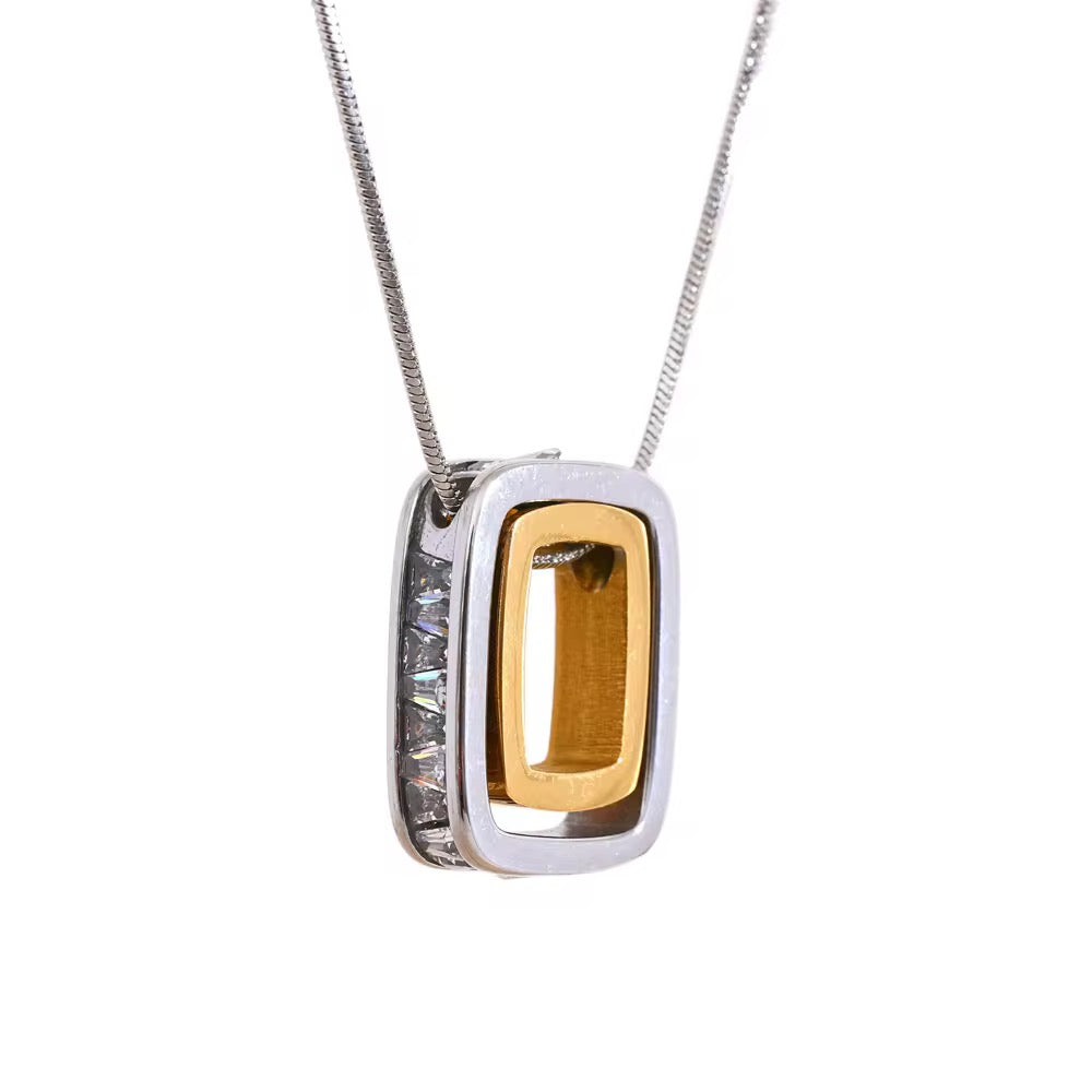 Silver and Gold Forever Necklace