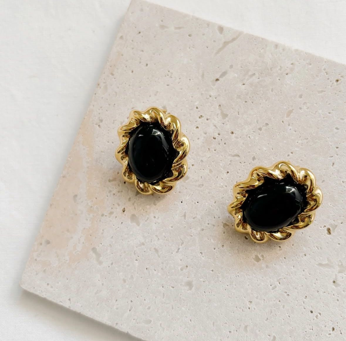 Iconic Black Vintage Earring