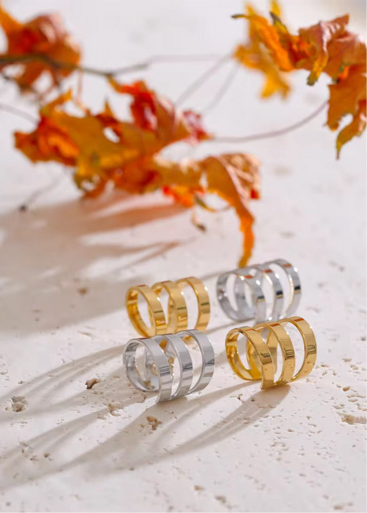 Chunky Wave Gold Ear Cuff