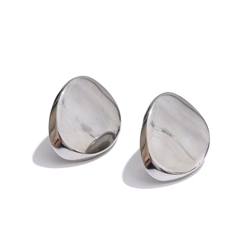 Silver Sapphire Earrings