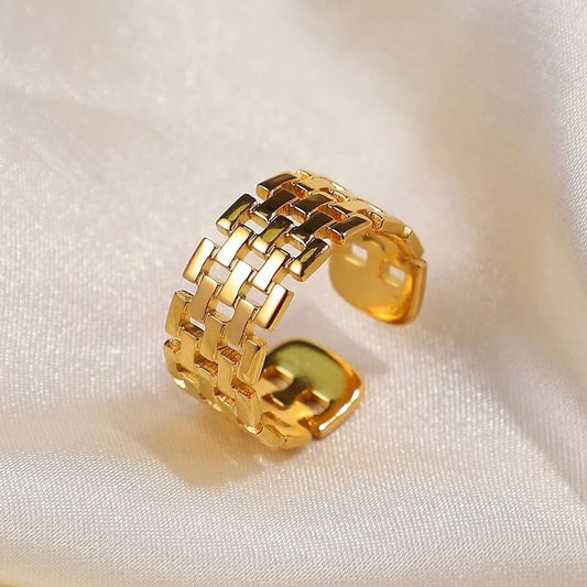 Hollow Retro Adjustable Ring