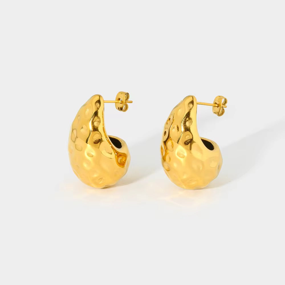Hammer Chunky Drop Earrings