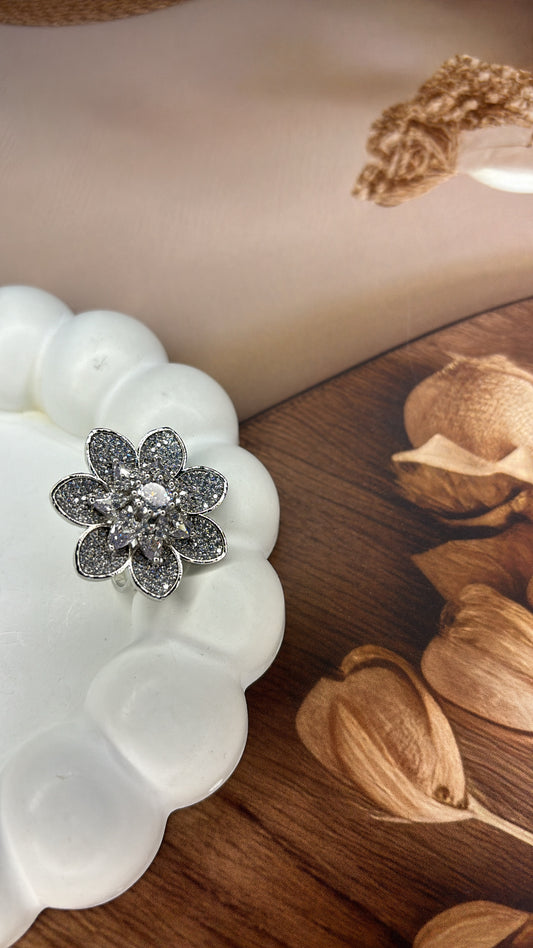 White Jasmine Diamond Ring