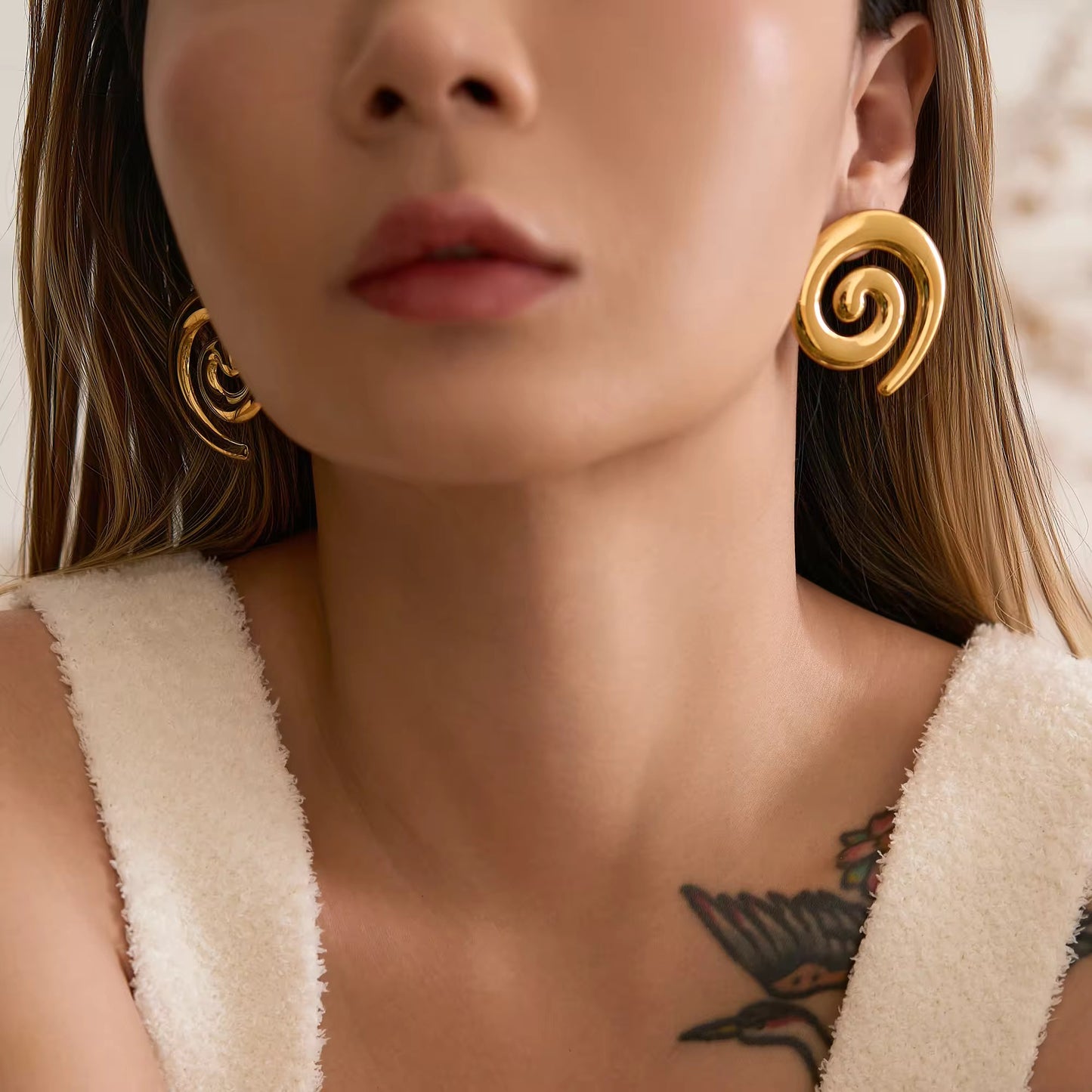 Snail Spiral Earring