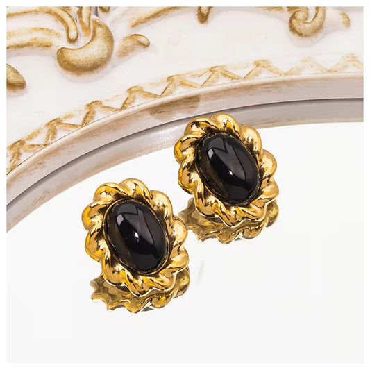 Iconic Black Vintage Earring