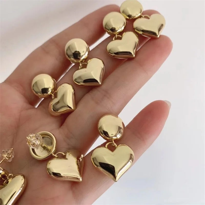 Ball Heart Earring