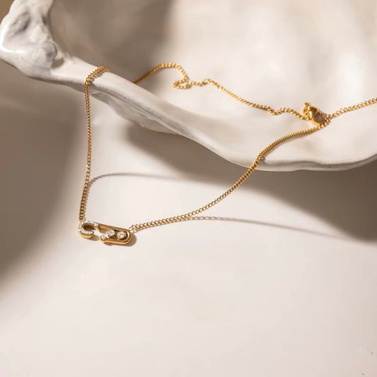 Safety Pin Necklace