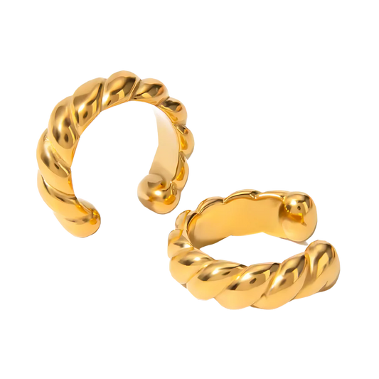 Twisted Gold Ear Cuff