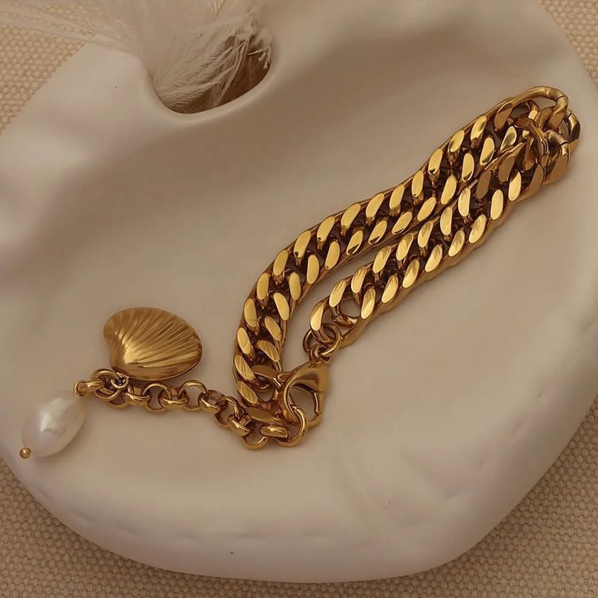 Pearl Charm Bracelet