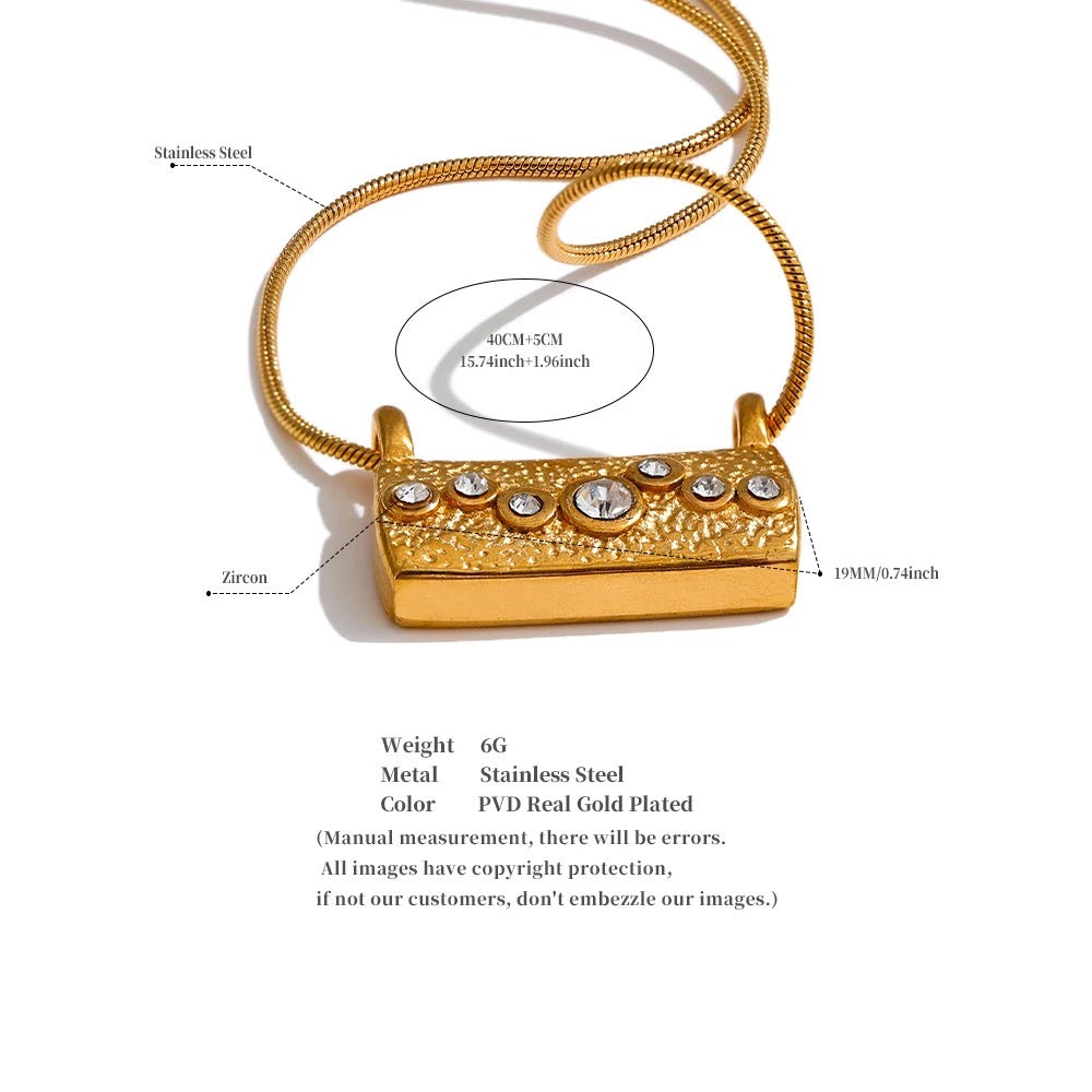 Mini Box Sling necklace