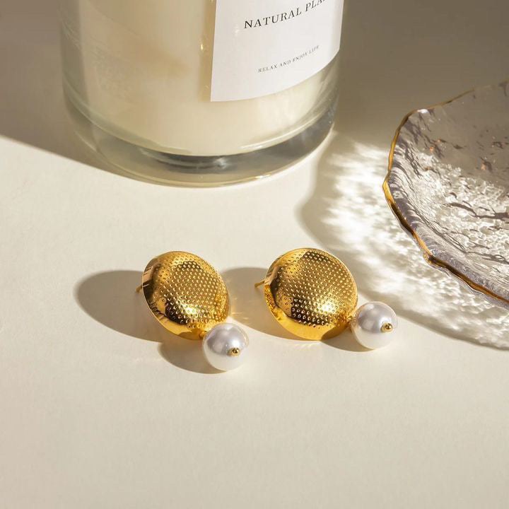 Litmus Textured Gold And White Pearl