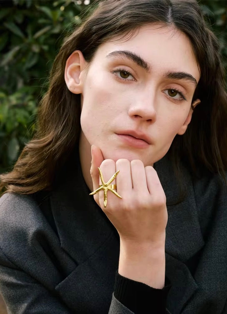 Kate Starfish Ring – litmusindia - Main Image