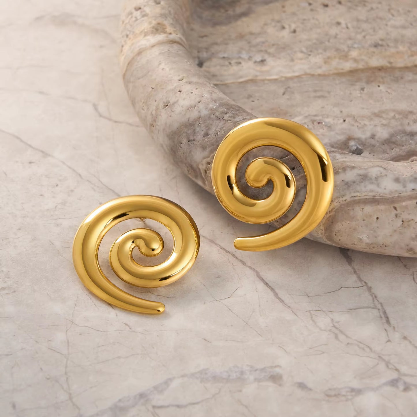 Snail Spiral Earring
